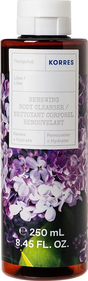 Xhel dushi për femra Korres Lilac Renewing Body Cleanser 250ml