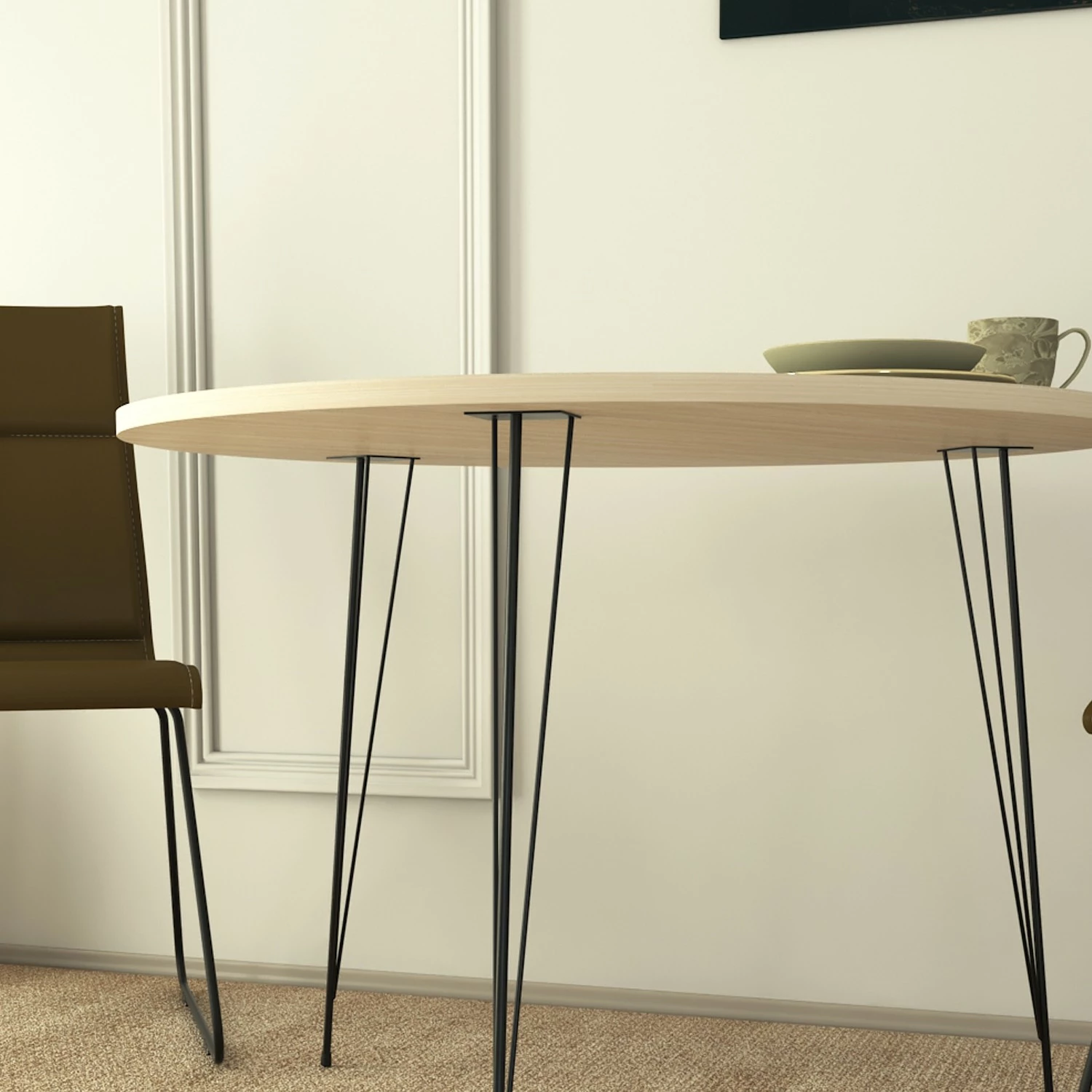 Tavolinë Hanah Home, ngjyrë lisi, Sandalf