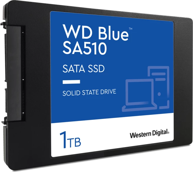 SSD disk intern SanDisk WD Blue SA510 WDS100T3B0A 1TB 2.5\" SATA 6Gb/s 560/520MB/s, zi/kaltër