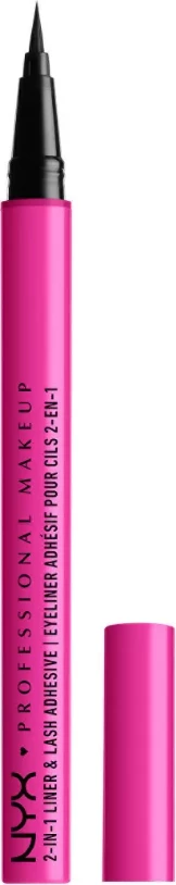 Penel për sy NYX, Jumbo Lash 2 In 1 Liner And Lash Adhesive, 01 Badest Black, 1ml
