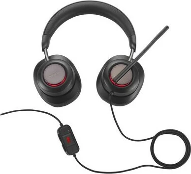 Kufje Kensington H2000 USB-C, me kabllo, për zyrë/qendër thirrjesh, të zeza