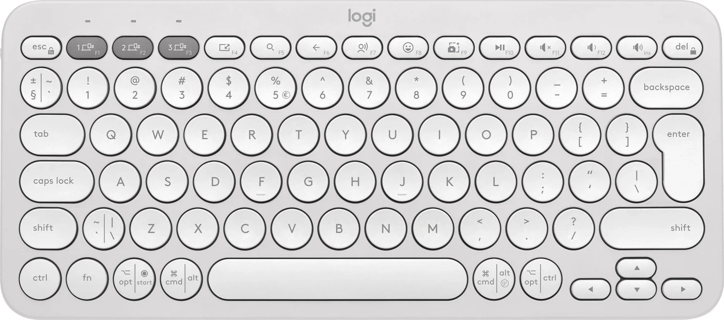 Tastaturë Wireless Logitech K380s, e bardhë