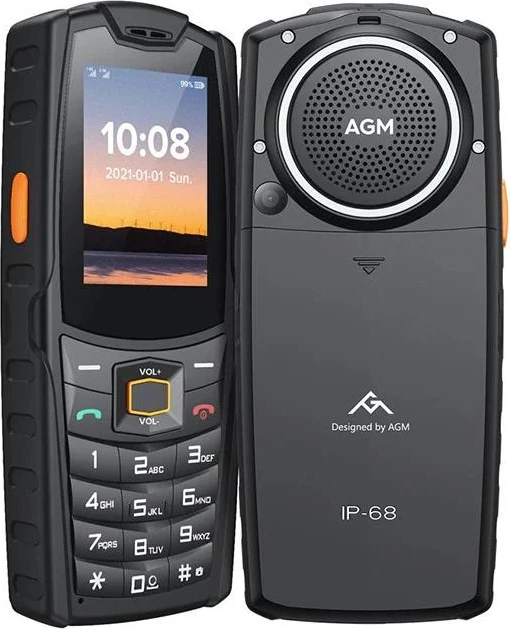 telefon me tasta AGM M6 SE, 4G LTE Dual SIM, 2.4\" ekran, 48MB RAM 128MB memorie, IP68/IP69K MIL-STD-810H, i zi