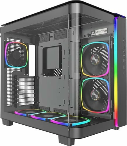 Kasë Montech King 95 Pro ARGB KING95PROB, midi tower ATX, e zezë