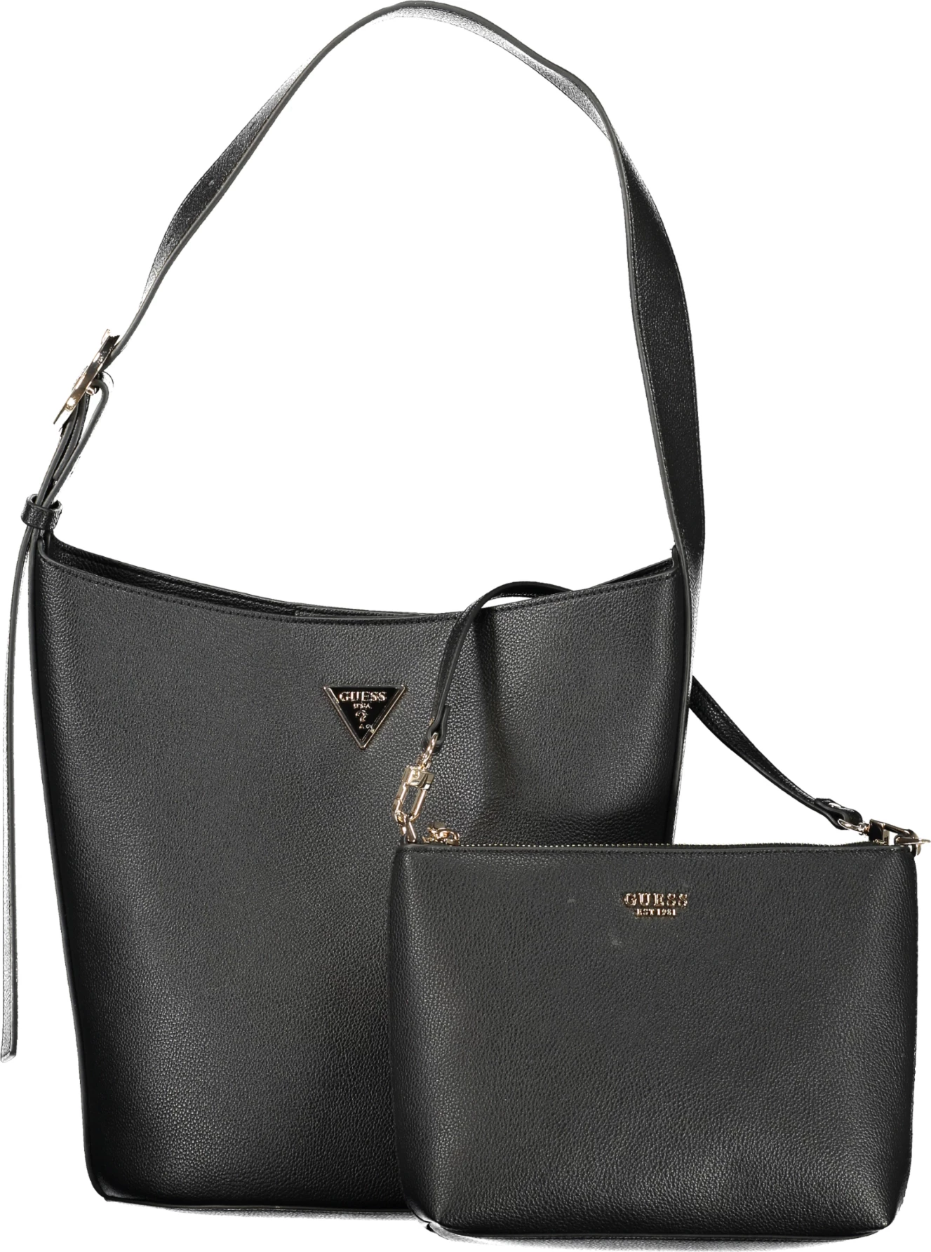 Çantë GUESS JEANS Meridian II femra, e zezë