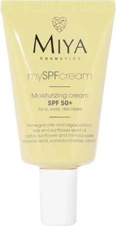 Krem hidratues me SPF për femra Miya Cosmetics mySPFcream SPF50+ fytyrë sy dekolte 40ml