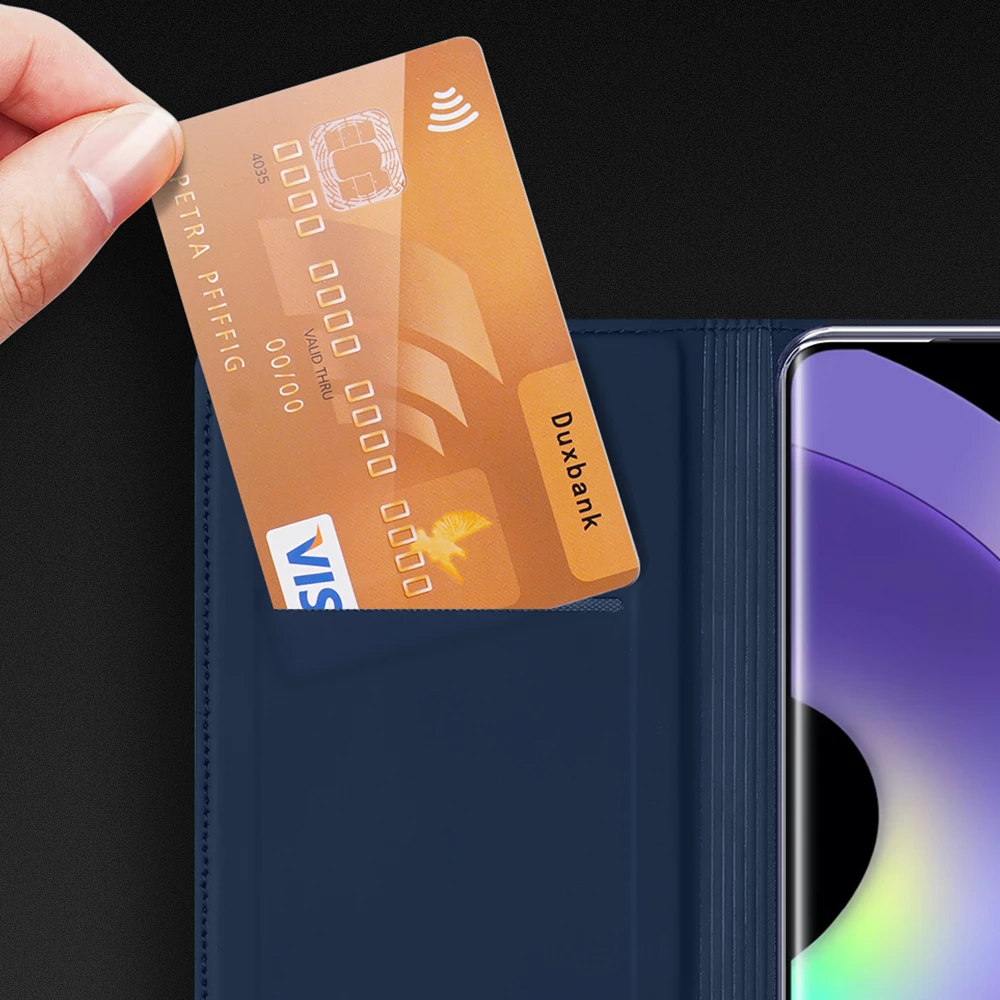 Mbështjellës Dux Ducis Skin Pro për Realme 10 5G / Realme 9i 5G, me kapak, xhep kartele, funksion standi, e zezë
