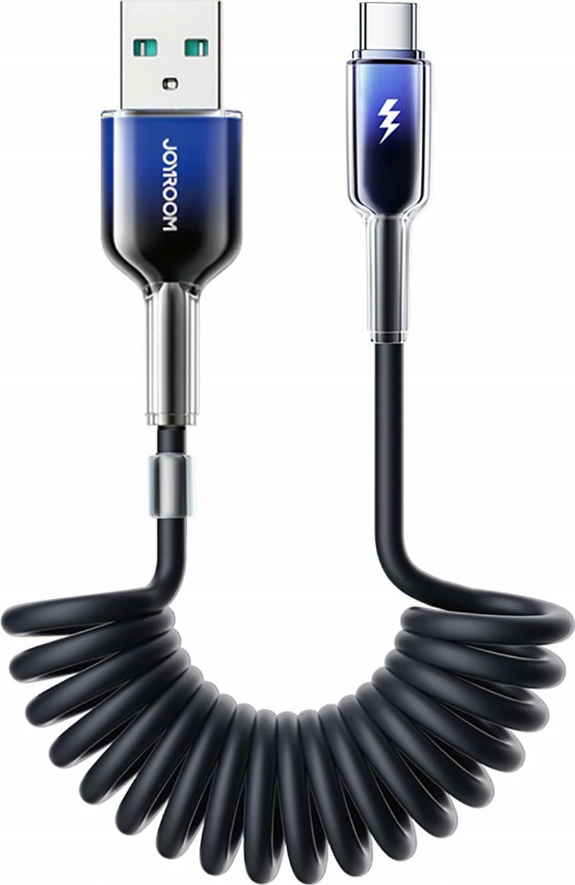 Kabllo USB Joyroom S-A43 Crystal-Clear Series (JYR1104) 1.5 m, USB-A në USB-C, 3A, e zezë