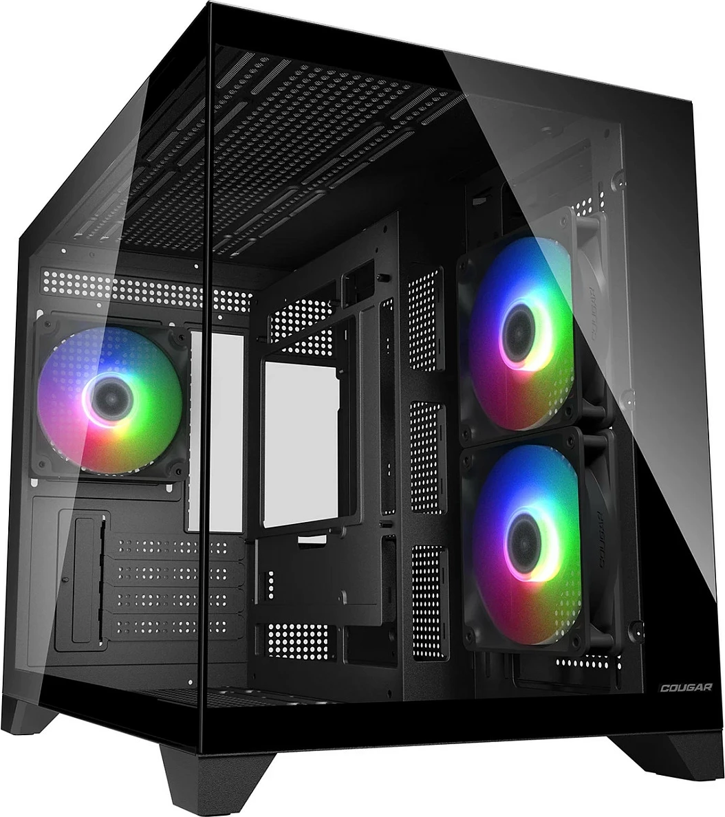 Kasë Cougar FV150 ARGB Mini Tower, micro ATX/Mini-ITX, xham i temperuar, e zezë