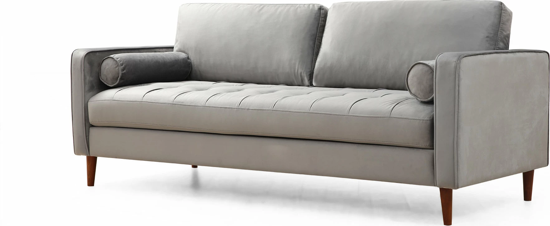 Divan treshe Atelier del Sofa, Rome, ngjyrë gri e çelët