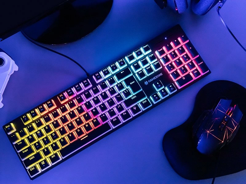 Tastierë mekanike Tracer GAMEZONE UNIQUE PUDDING USB, QWERTY English (UK) 104 taste, anti-ghosting, RGB pudding, kabllo 1.5 m, e zezë