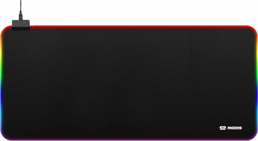 Mauspad Mozos Gaming-MP XXL 90x40cm RGB, e zezë