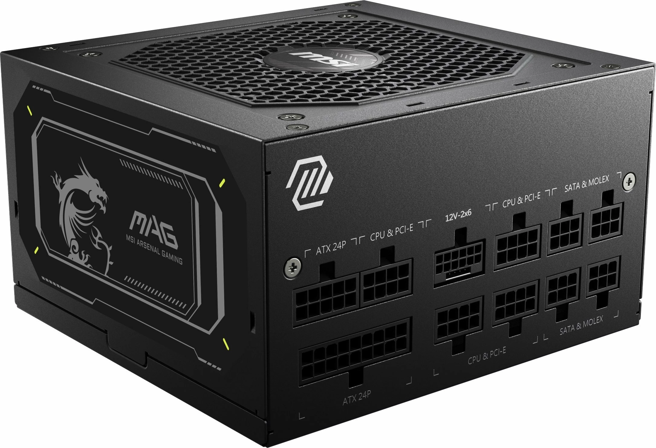 Furnizues rryme MSI MAG A750GL PCIE5 II 750W, 80 Plus Gold, ATX 3.1, modular i plotë, i zi