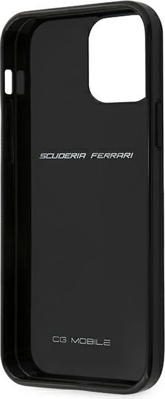 Mbështjellës Ferrari On Track Real Carbon për iPhone 12 mini, 5.4", i zi, hardcase