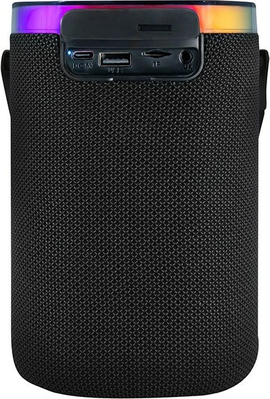 Altoparlant portativ, Tracer Stripe XL TWS BT RGB (TRAGLO47615), 10W RMS, Bluetooth 5.3, IPX5, FM radio, 1800 mAh/deri 4 orë, i zi