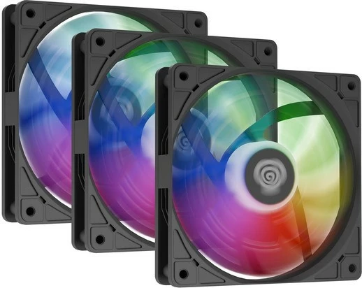 Set ventilatorë Genesis OXAL 120 ARGB, 3 copë, 120mm, Natec, zi
