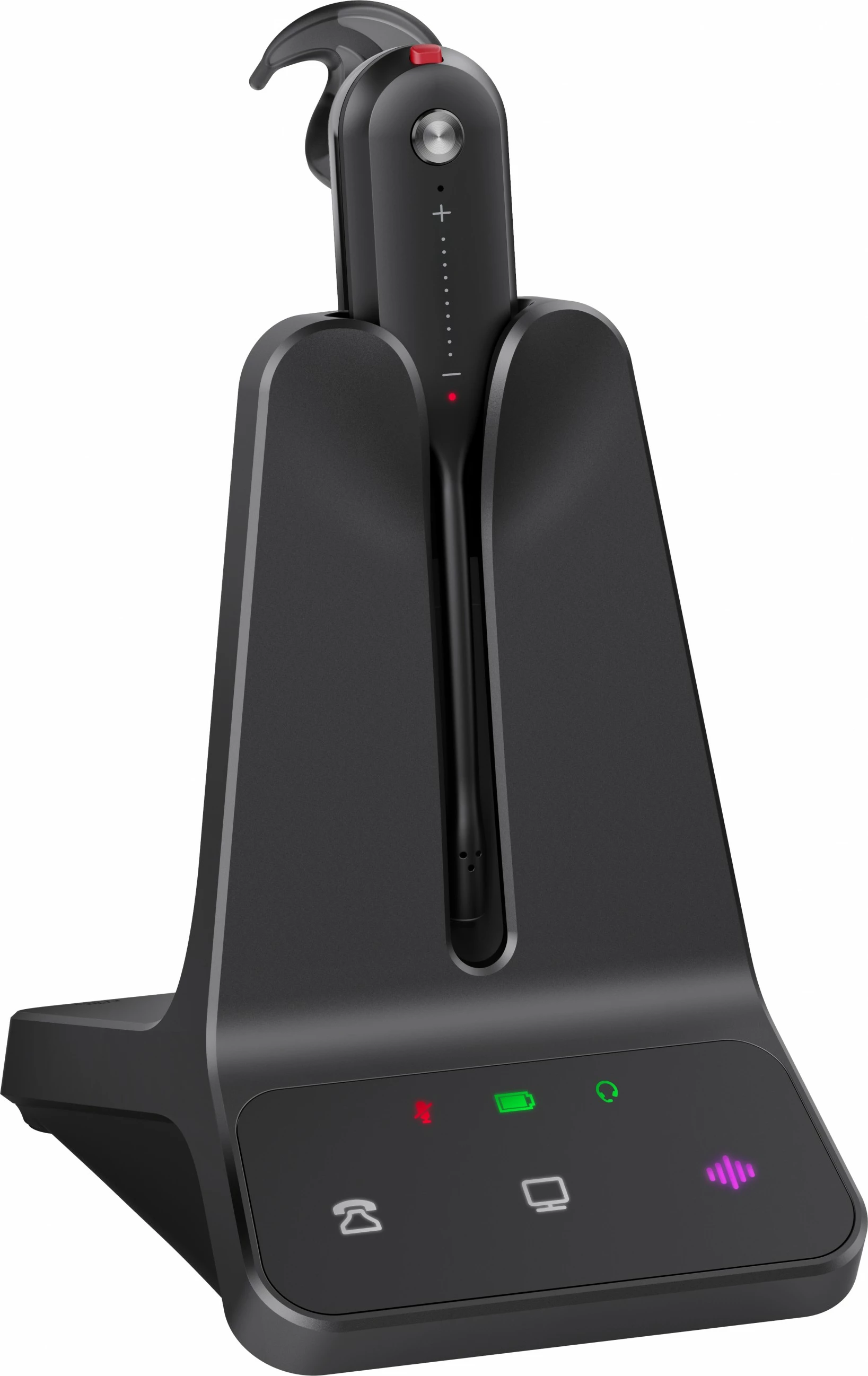 Kufje wireless Yealink WH63 E2 UC, kontroll në vesh, mikrofon boom, e zezë