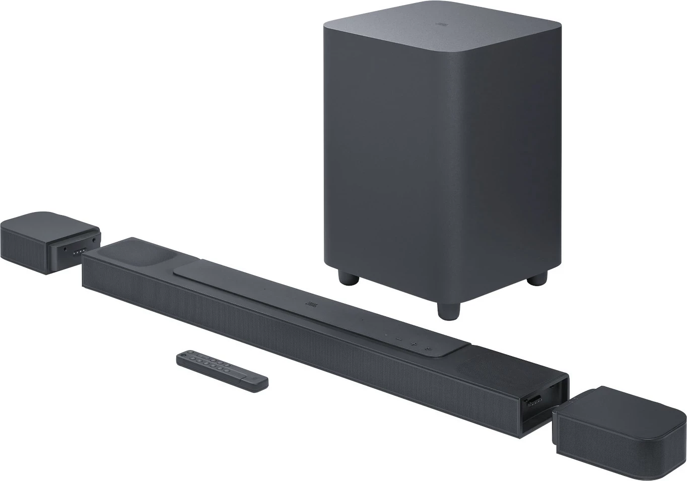 Soundbar JBL Bar 800 5.1.2 Dolby Atmos/DTS:X 720W me subwoofer 10\" dhe rrethues wireless, e zezë