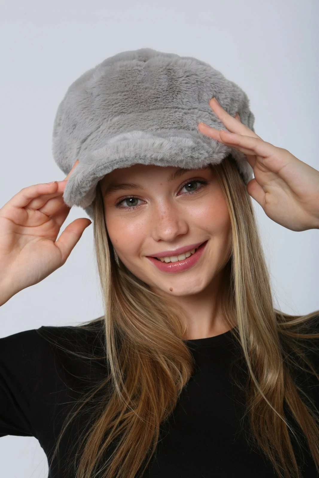 Kapelë për gra, ngjyrë gri, Jumeon, Spk1128