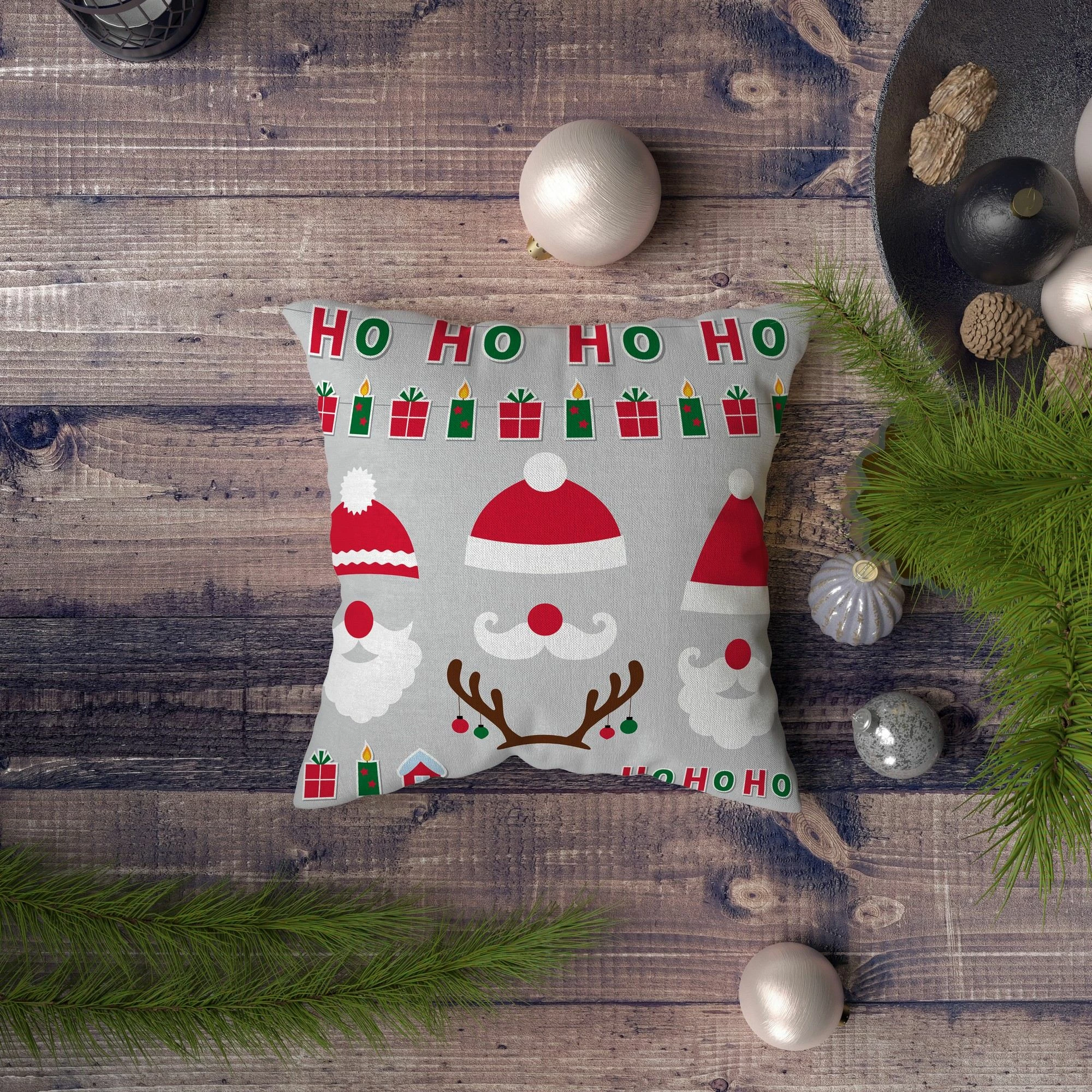 Jastëk dekorativ Aberto Design, NYXMAS144, shumëngjyrësh, 43x43cm