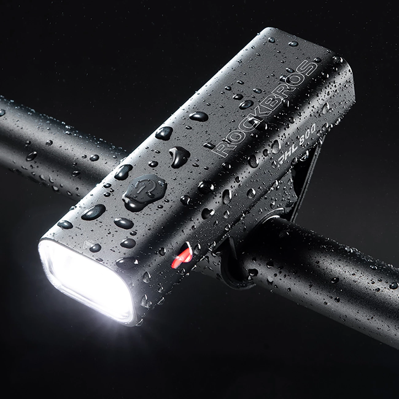 Dritë përpara biçiklete Rockbros 24710012001, 800 lm, 3000 mAh, USB-C, e zezë