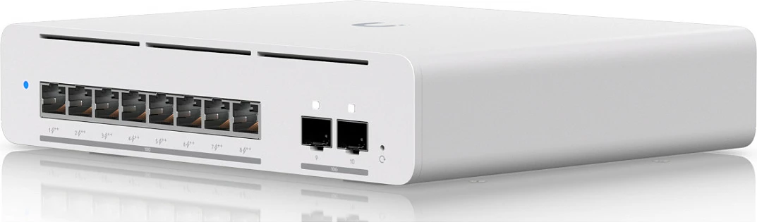Switch Ubiquiti UniFi USW-Pro-XG-8-PoE, 8x 10G RJ45, 2x SFP+, PoE++ 155W, e bardhë