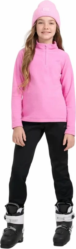 Duks fleece për vajza 4f, fuchsia
