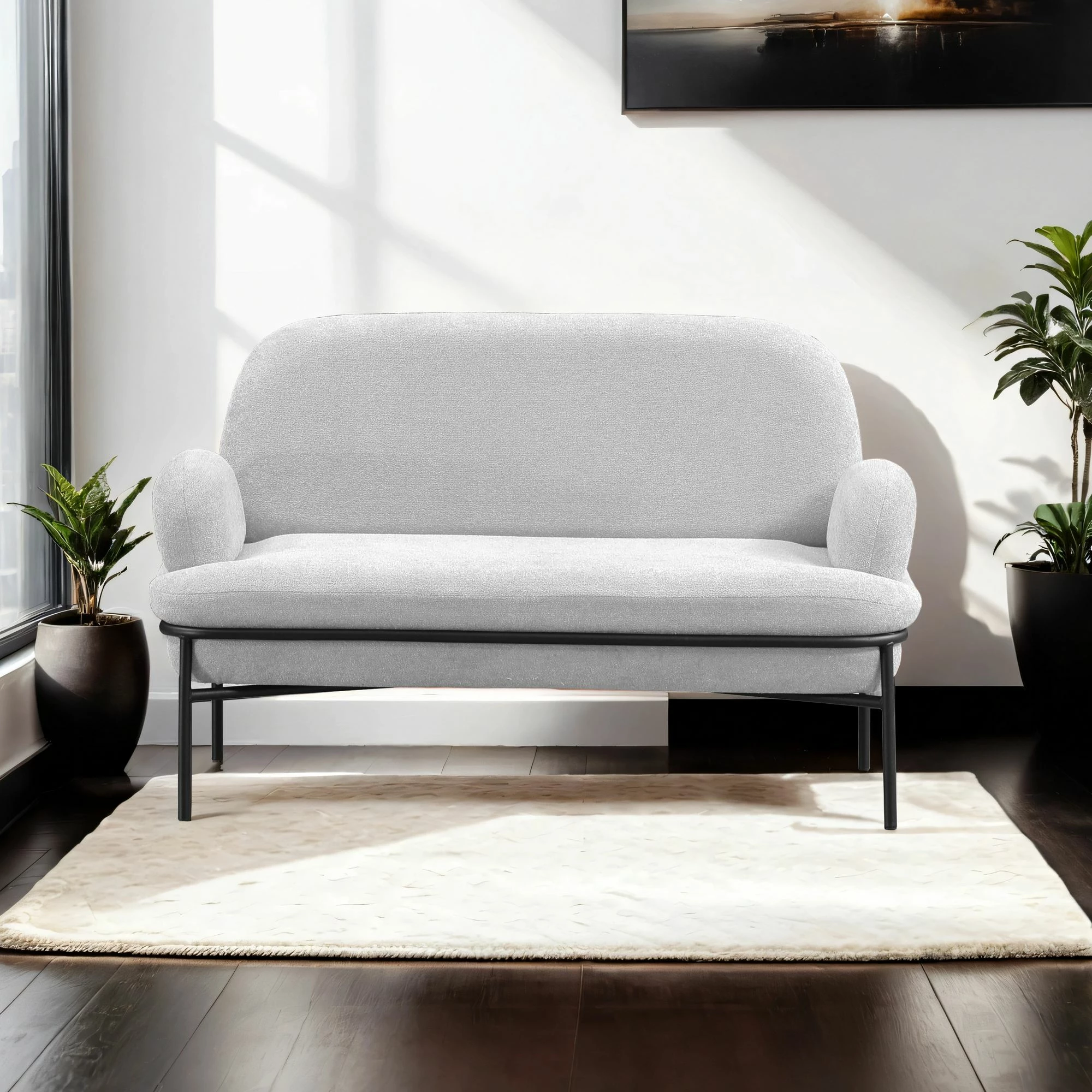 Divan dy-vendësh Atelier del Sofa, Aster, i bardhë