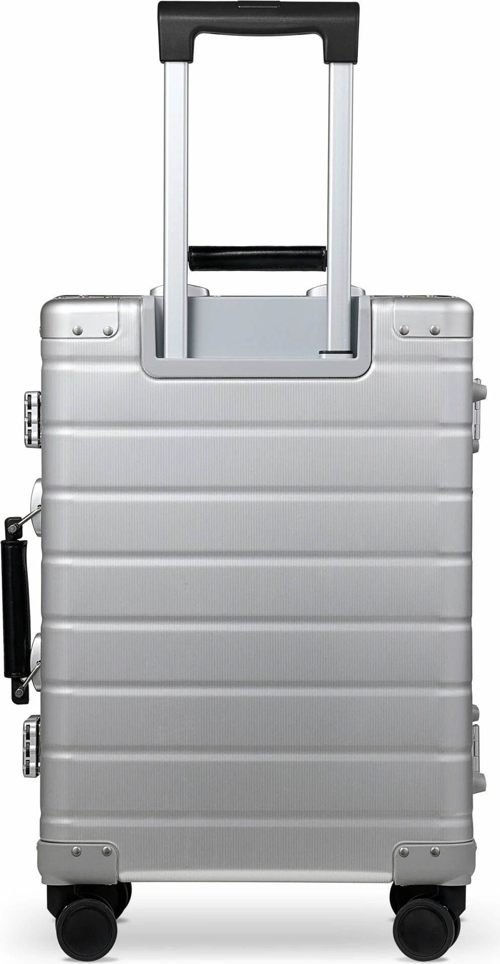 Valixhe udhëtimi Twopoint 20" alumini (aliazh alumini-magnezi), TSA drysh kombinimi, 360° rrota, waterproof, argjendtë