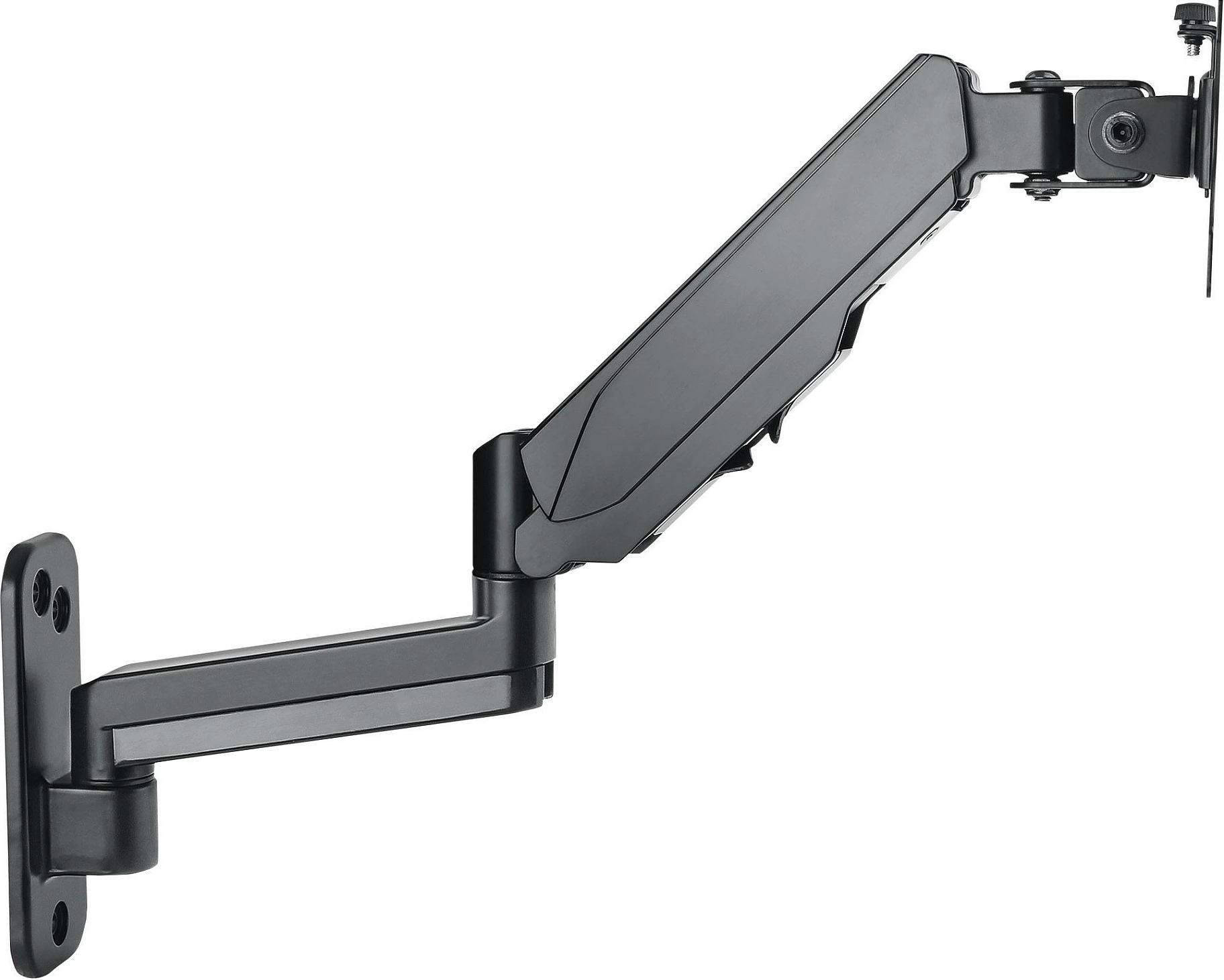 Mbajtëse muri për monitor MANHATTAN, krah me gas-spring, VESA 75x75/100x100, 17-32", deri 8 kg, e zezë