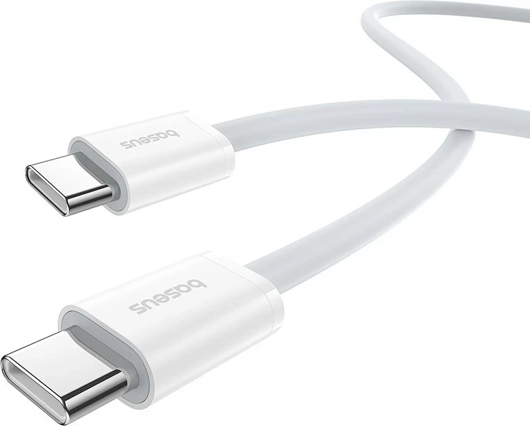 Kabllo USB C në USB C Baseus Superior, 1 m, 30 W, Bardhë