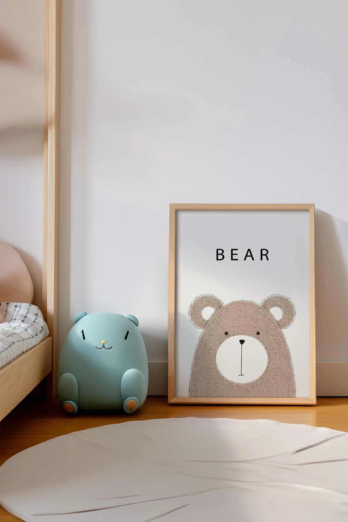 Pikturë dekorative me kornizë MDF, ari, Wallity, Teknrsymdf - 43, 33x48cm