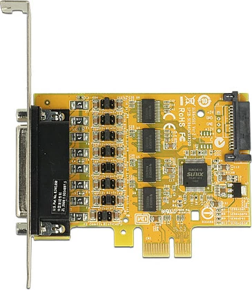 Kartë zgjerimi PCIe DeLOCK 89447, 4x Serial RS-232, PCIe 2.0