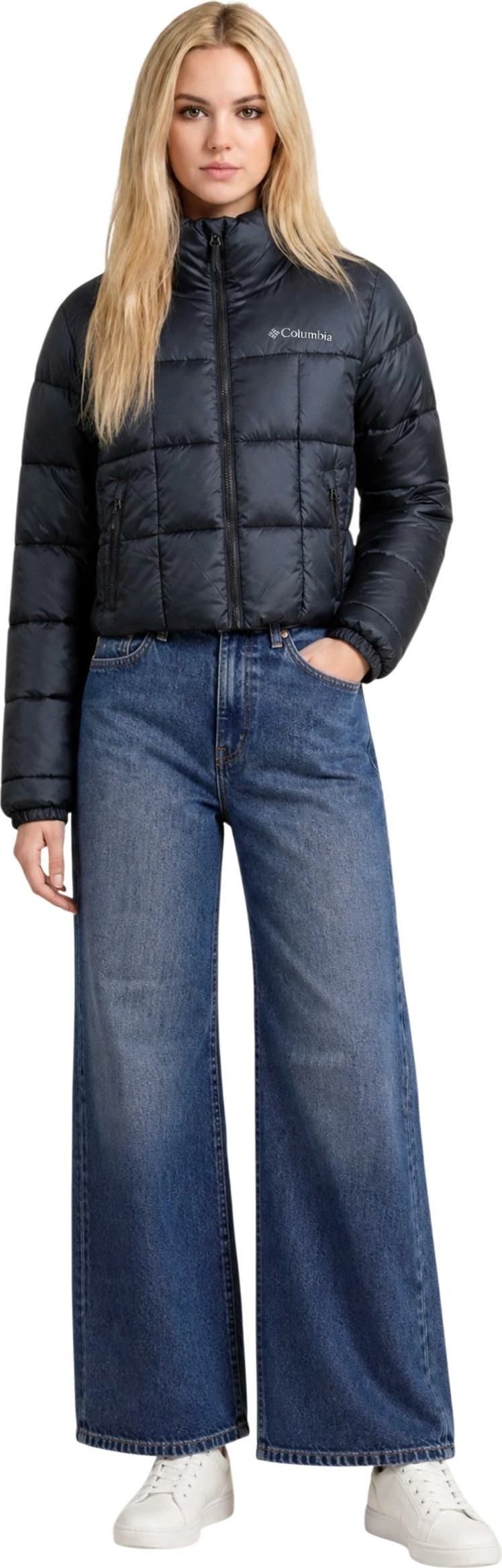 Jakne për femra Columbia Puffect III Cropped 2171241, e zezë [Madhësia: S]