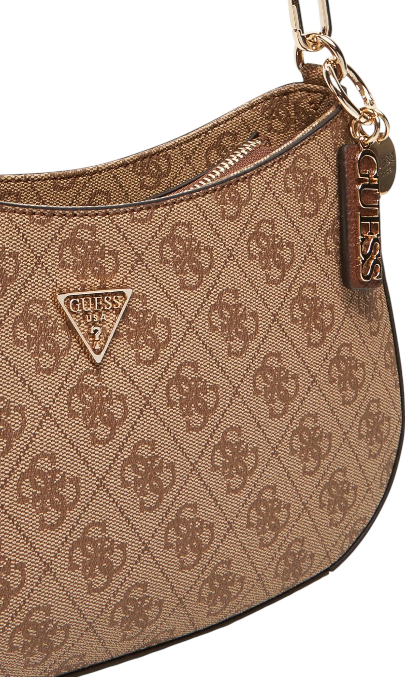 Çantë krahu Guess Noelle II HWBG96 72180, bezhë e errët