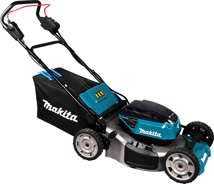 Kositëse bari me bateri Makita DLM530Z, 18V, 53 cm, 60 L, 4x4, Brushless, e zezë/blue