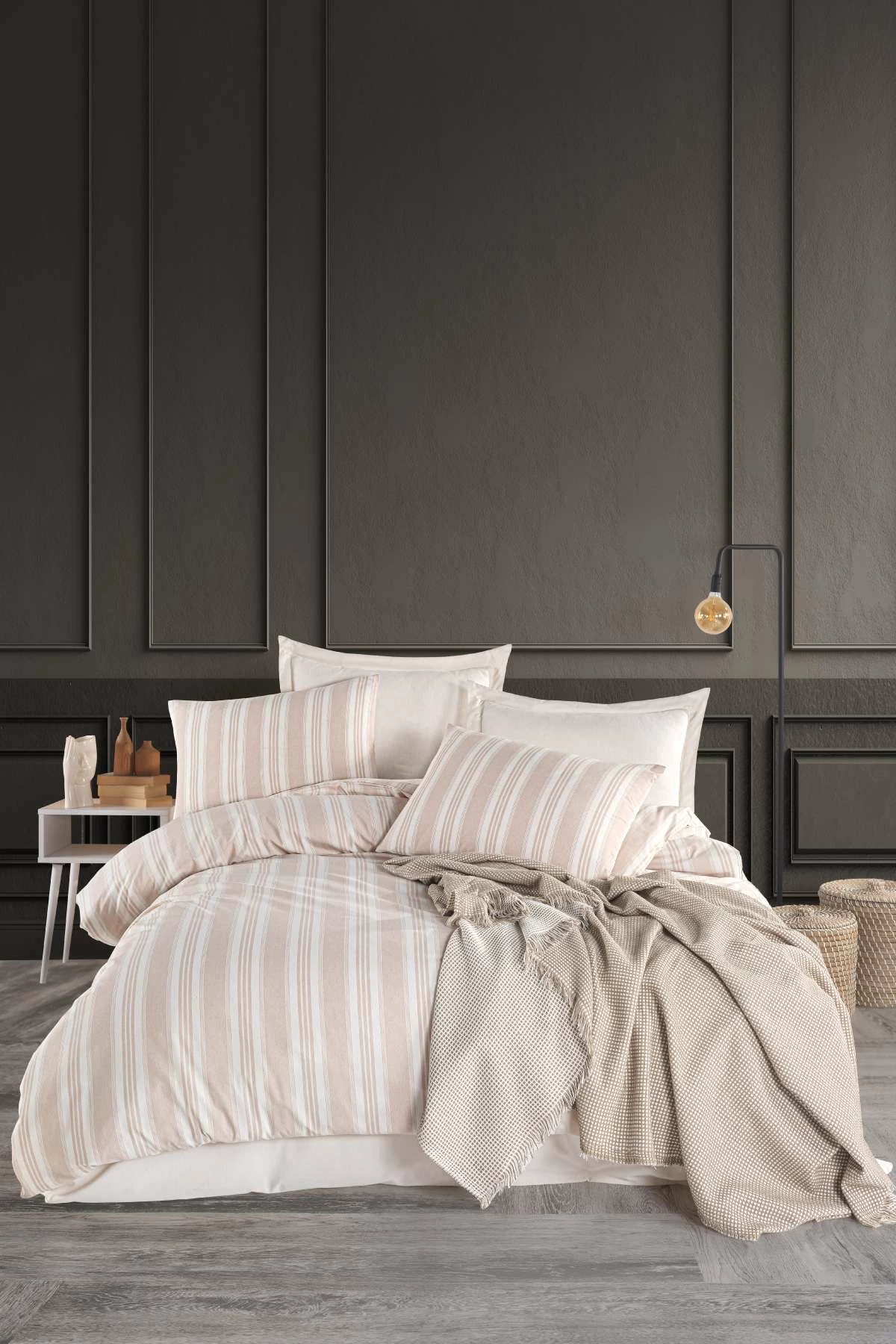 Set mbulesash për dyshek dopio, L'essentiel, Soft Line, bezhë