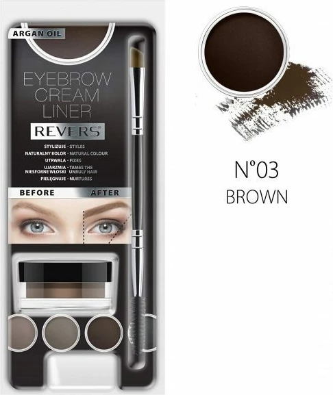 Pomadë për vetulla Revers Brown, 8ml