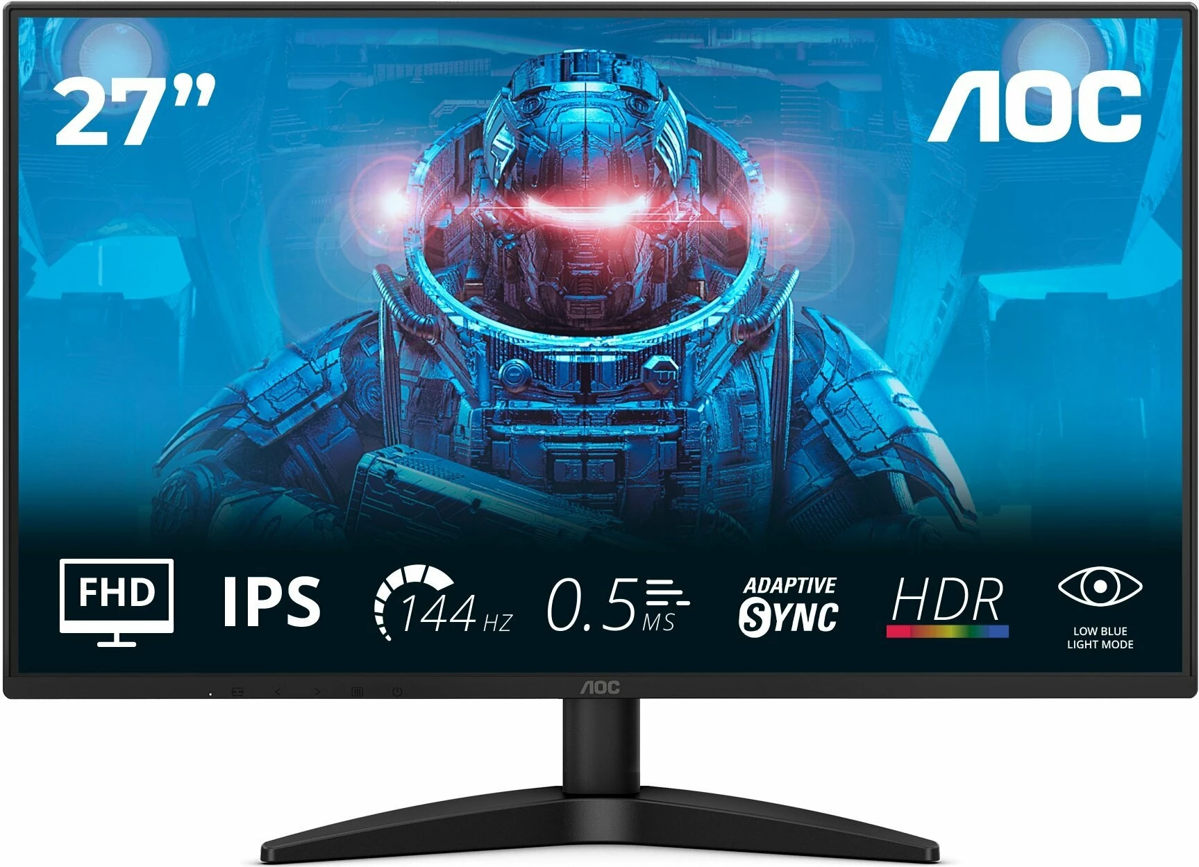Monitor AOC 27B36X 27\" Full HD IPS 144Hz 0.5ms HDR10 Adaptive Sync VESA, zi