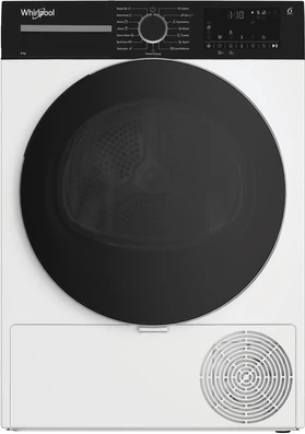 Tharëse rrobash Whirlpool WPS D8 WBS EE 8 kg me pompë nxehtësie, e lirë-në-këmbë, e bardhë