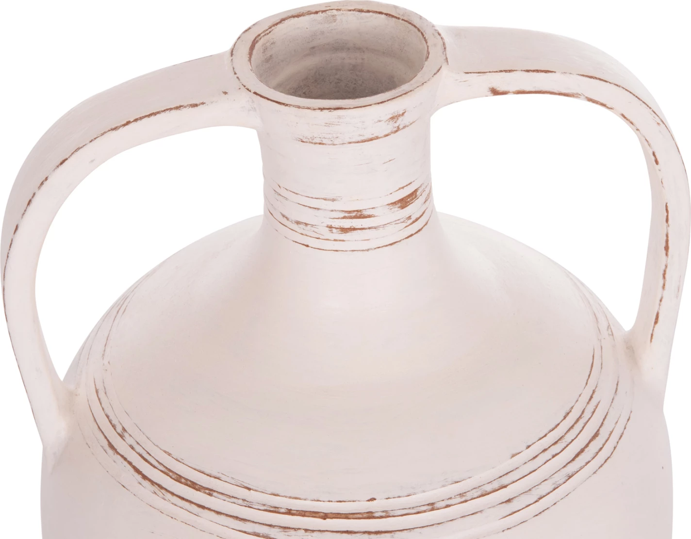 Vazo dekorative (amforë), terrakotë e bardhë, FEAX FH4676.02L, 35x35x58cm