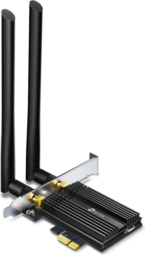 Kartë rrjeti PCIe, TP-Link Archer TX50E, me antena të jashtme, e zezë
