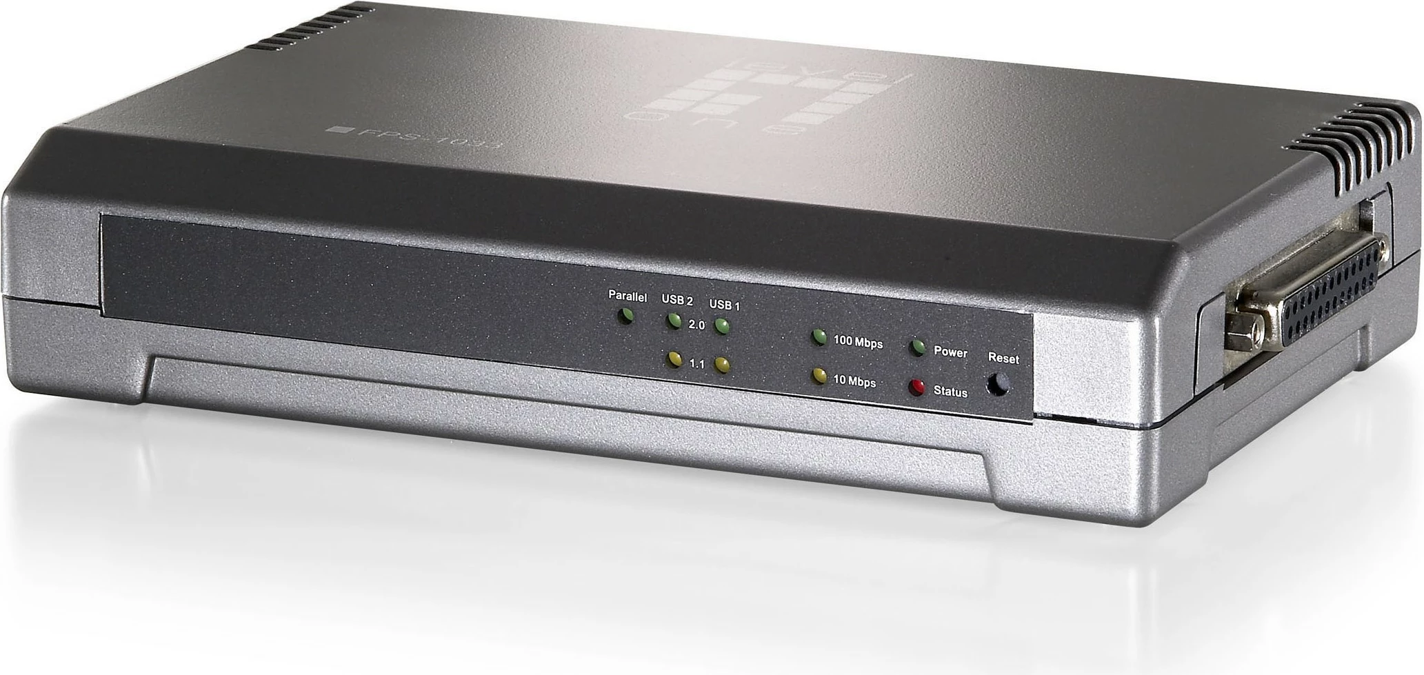 Print server LevelOne FPS-1033, 2 x USB, 1 x Parallel, Gri
