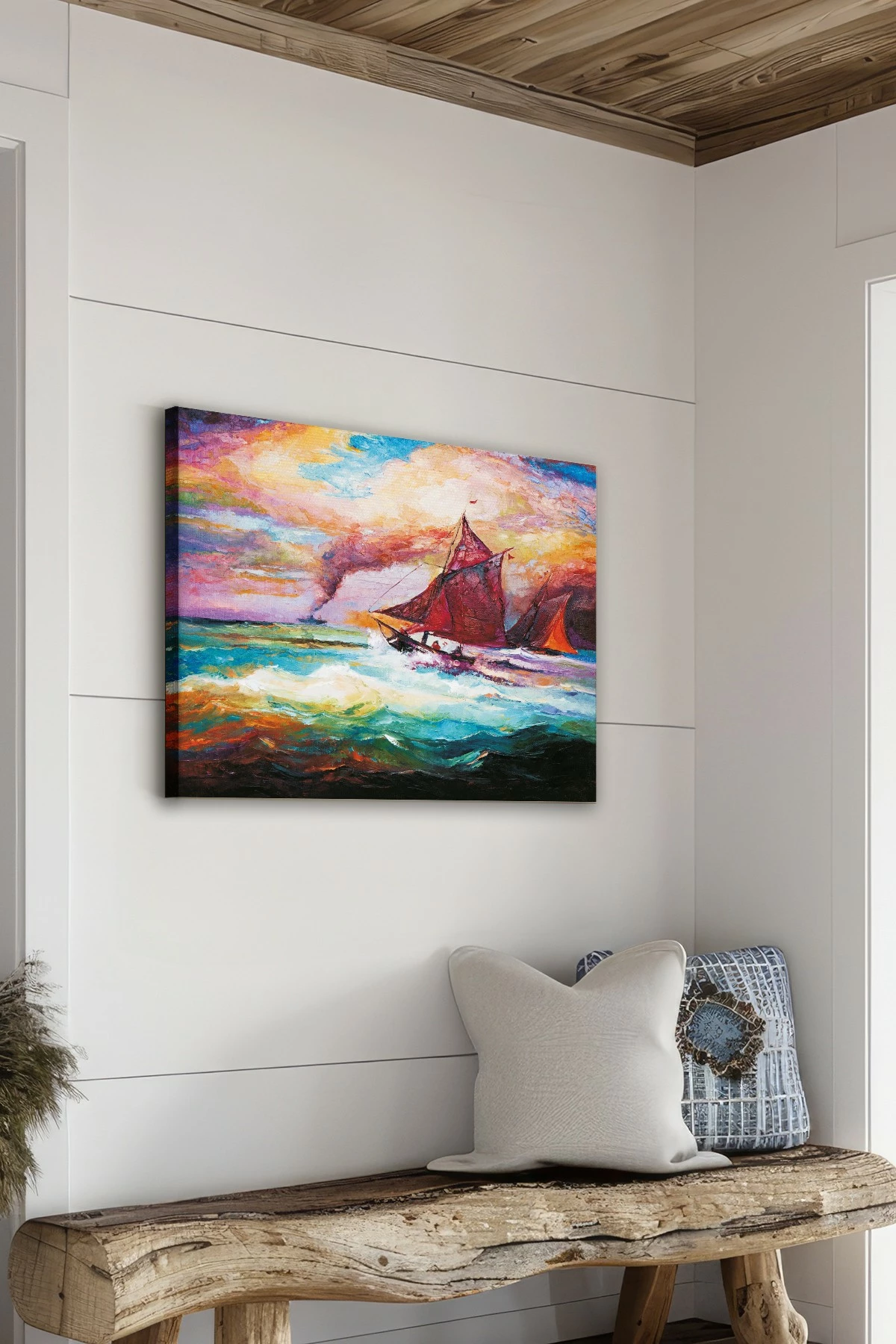 Pikturë dekorative në kanavacë, shumëngjyrëshe, Wallity Ersyfdc109, 40x60cm