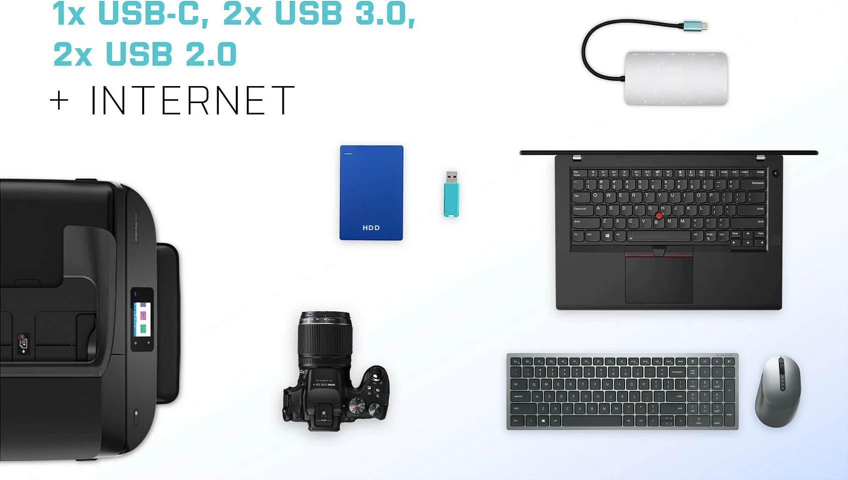 Stacion dokimi USB-C i-tec Metal Nano 3x Display, HDMI + 2x DisplayPort, LAN, PD 100W, i argjendtë