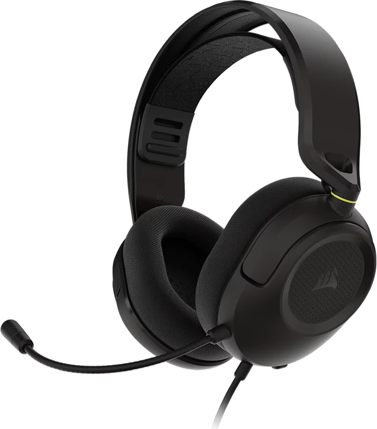 Kufje Corsair HS35 Stereo V3, 3.5mm wired, over-ear, mikrofon omnidireksional, 50mm driver, Black