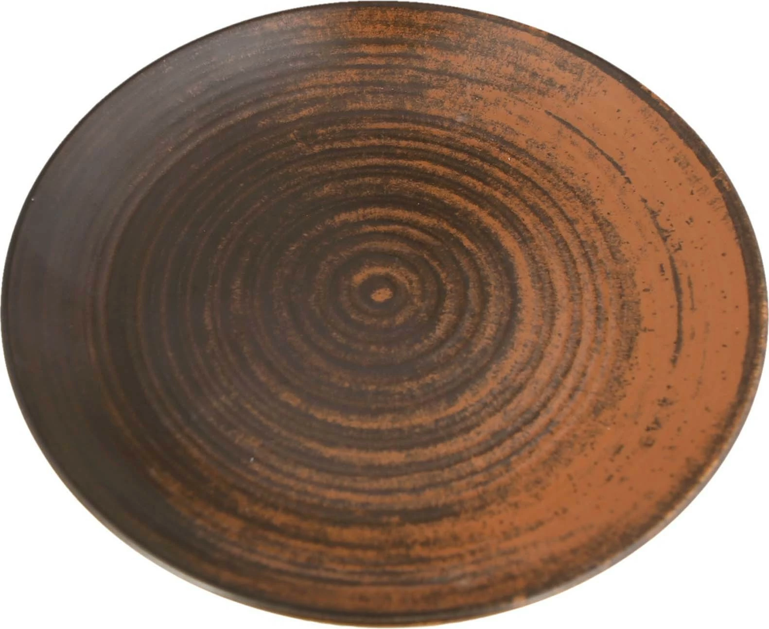 Pjatë e sheshtë Porland Lykke Ø250 mm, kafe, set 6 copë