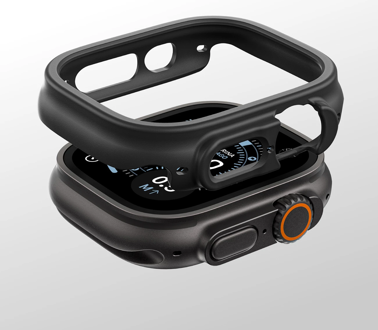 Mbështjellës mbrojtës për Smartwatch, AmazingThing, Minimal Case, për Apple Watch Ultra 3 49 mm, i zi