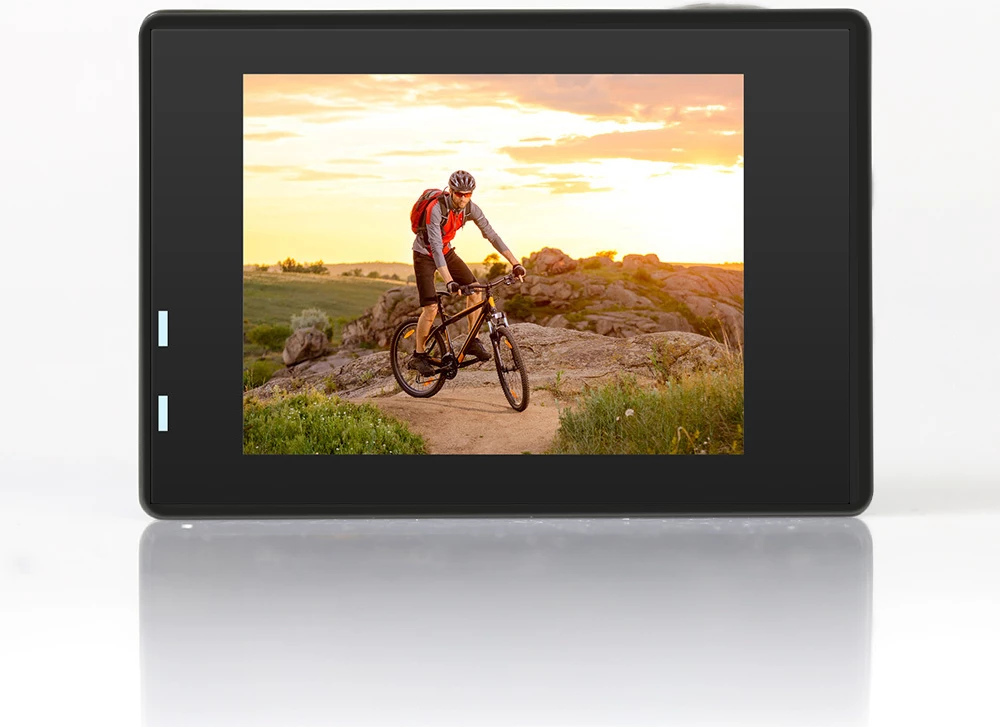 Kamerë aksioni Moye Venture HD V2 Full HD 1080p, 12MP, Wi‑Fi, ekran 2.0" LCD, lente 140°, microSD deri 32GB, blu