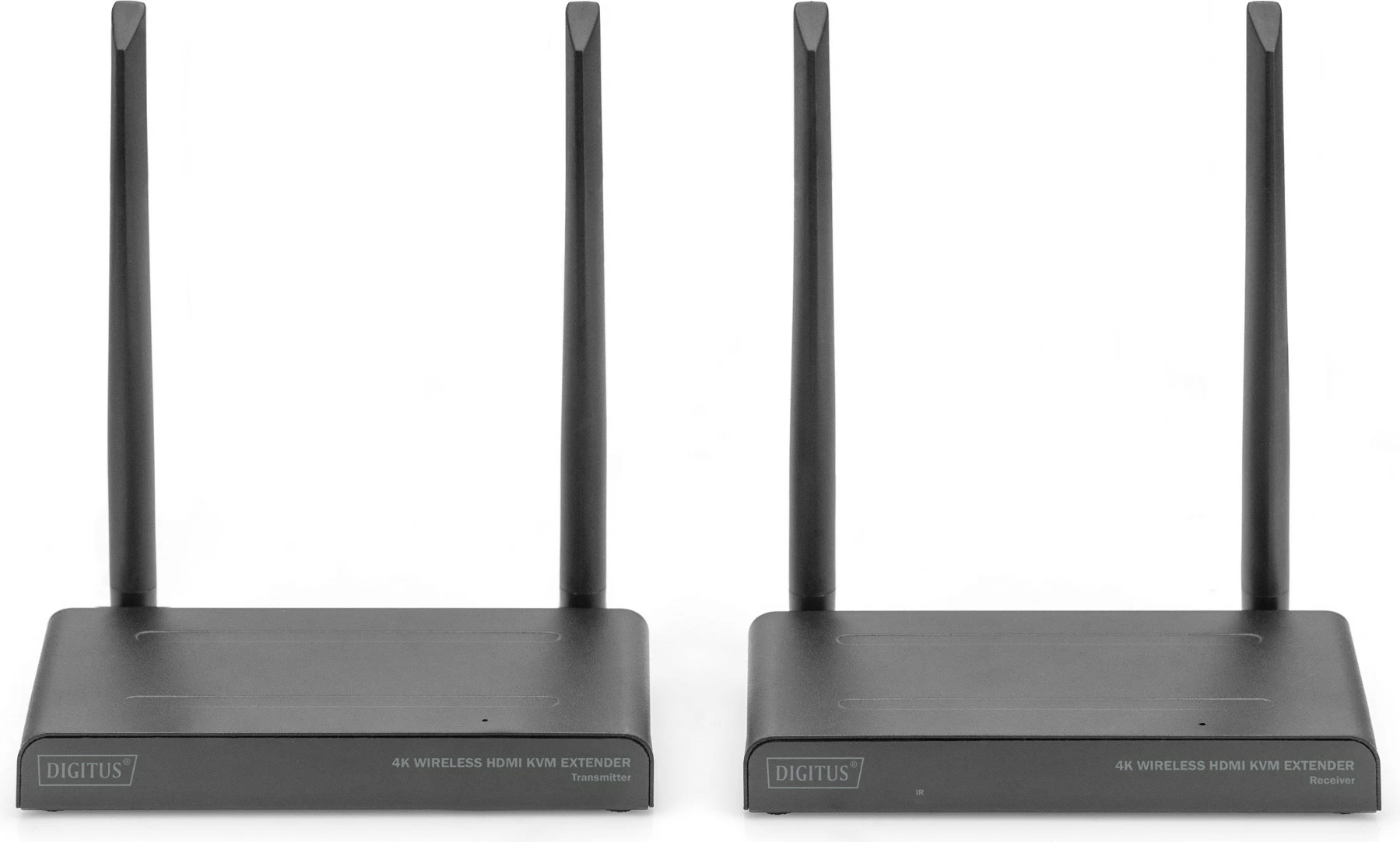 Set HDMI KVM pa tela Digitus 4K, 150 m, 3840 x 2160 piksel, AV transmetues dhe pranues, 150 m, me kabllo dhe pa kabllo, e zezë, HDCP